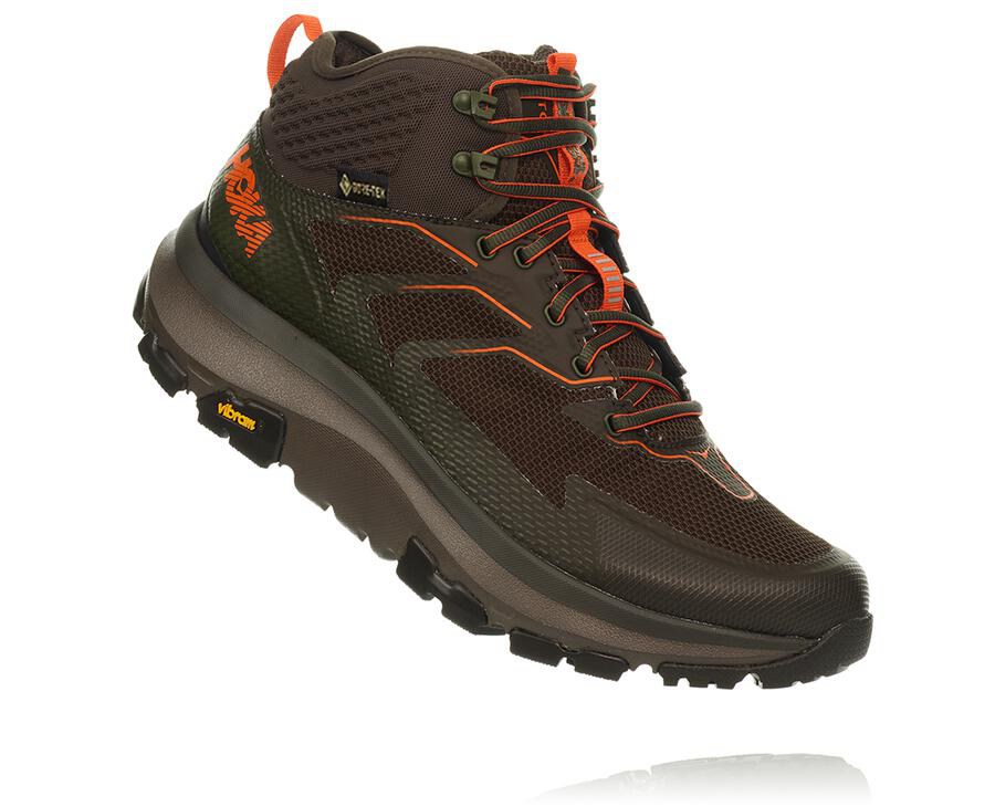 Hoka Mens Hiking Boots NZ - Hoka Toa Gore-Tex Brown (CWH049175)